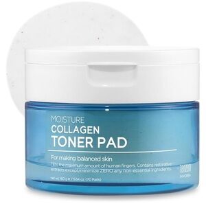 TENZERO Moisture Collagen Toner Pad | Korean Skincare | 70 Count